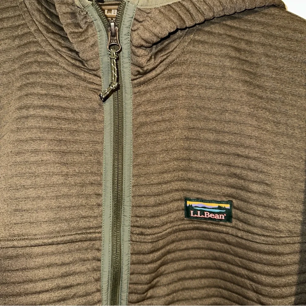 L.L. Bean Striped Tan Jacket - Picture 2 of 6